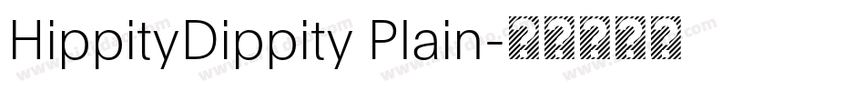 HippityDippity Plain字体转换
